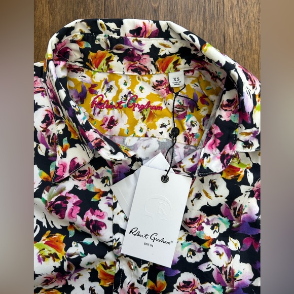 NWT Robert Graham cotton top. Multicolor. Size XS. - Picture 3 of 8
